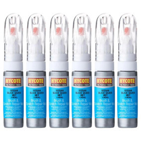 Hycote Colour Touch Up Brush Paint  Nissan Blade Silver (Metallic) 12.5ml x6