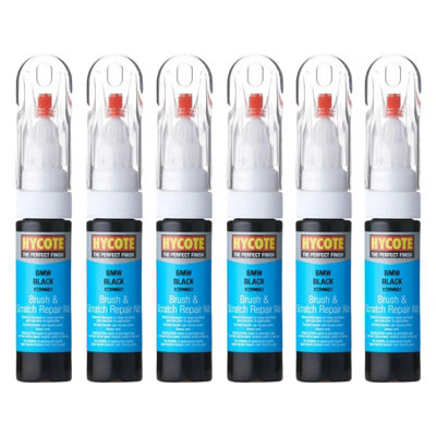 Hycote Colour Touch Up Brush Paint XCBM603 BMW Black 12.5ml x6