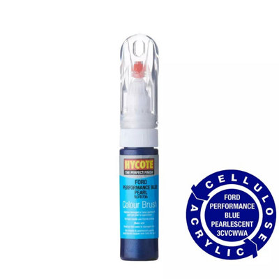 Hycote Colour Touch Up Brush Paint XCFD735 Ford Performance Blue 12.5ml x2