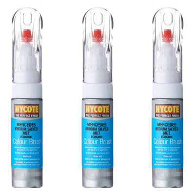 Hycote Colour Touch Up Brush Paint XCMC605 Mercedes Iridium Silver 12 ...