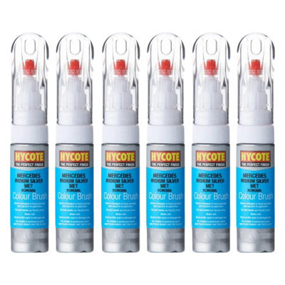 Hycote Colour Touch Up Brush Paint XCMC605 Mercedes Iridium Silver 12 ...