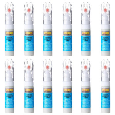 Hycote Colour Touch Up Brush Paint XCMC606 Mercedes Cirrus White 12.5ml ...