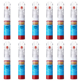 Hycote Colour Touch Up Brush Paint XCTY027 Toyota Chilli Red 12.5mL Repair x12
