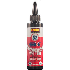 Hycote HBM015 0.125L Bike Wet Chain Lube With PTFE 125ml Colorless Lubricant x12