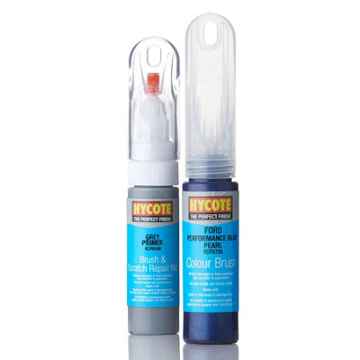 Hycote Paint Pen Brush Ford Performance Blue 12.5ml + Grey Primer 12 ...