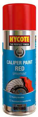Hycote Red Brake Caliper Spray Paint - Fast Drying High Heat (4 X 400ml)