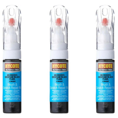 Hycote Touch Up Brush Paint Mercedes Obsidian Black (Pearlescent) 12 ...
