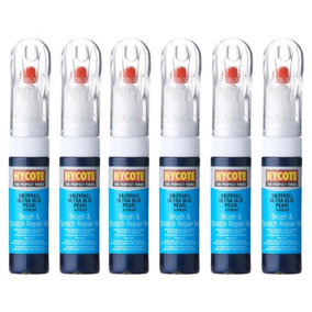 Hycote TouchUp Brush Paint  Vauxhall Ultra True Blue (Pearlescent) 12.5ml x6