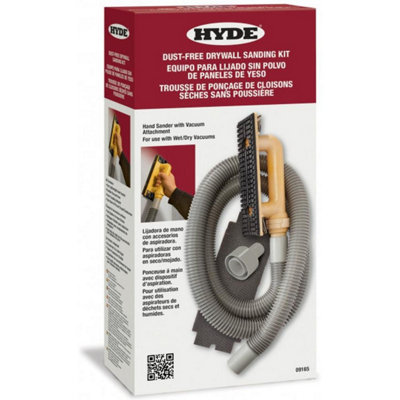 Hyde 09165 Vacuum Hand Wall Sanding Kit with 6 Hose