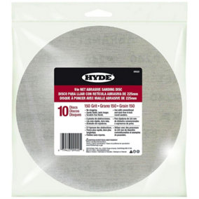Hyde Net Abrasive Wall Sanding Discs 9" 150 Grit 10 Pack