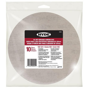 Hyde Net Abrasive Wall Sanding Discs 9" 180 Grit 10 Pack
