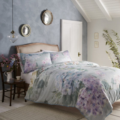 Hydrangea 100% Cotton Sateen Duvet Cover Set