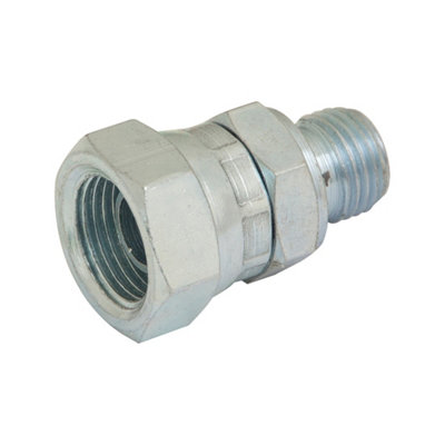 Hydraulic BSPP Swivel Adaptor M : F 5/8