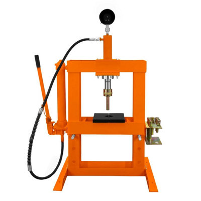Hydraulic Shop Press 10 Ton Tonne Bench Mount Pressure Gauge Workshop Garage - 3