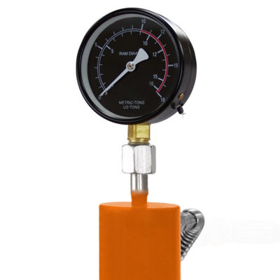 Hydraulic Shop Press 10 Ton Tonne Bench Mount Pressure Gauge Workshop Garage - 8