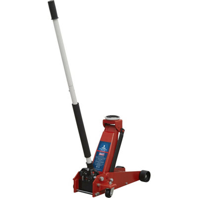 Hydraulic Trolley Jack - 3 Tonne Capacity - 520mm Max Height - Heavy Base Design