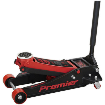Hydraulic Trolley Jack - 4000kg Limit - Twin Piston - 533mm Max Height - Red
