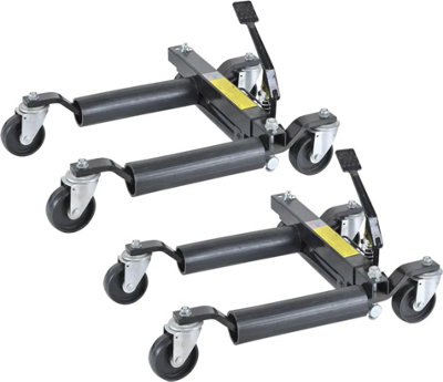 Hydraulic Vehicle Positioning Wheel Skates x2 (1500LB Go Jack Car Dolly Tyre Lift)
