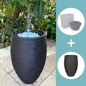 Hydria 3-in-1 Bundle Deal. Hydria + Capi Vase Planter + The Christmas Snowman Collectible - Turn Any Pot Into A Fountain In Minute