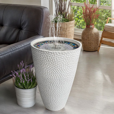 Hydria Pirene Lite Rechargeable Water Feature - White