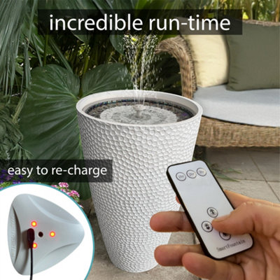 Hydria Pirene Lite Rechargeable Water Feature - White