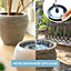 Hydria Water Feature Classic Bundle. Hydria + Capi Ball Planter - Turn Any Pot Into A Fountain In Minutes