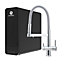 Hydro-1K Under Sink Tankless RO System With Hommix Savona Chrome Pull-Out 3-Way Tap