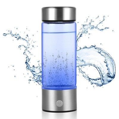 Portable Hydrogen Water Cup - Water Ionizer With Digital Display, Makes Hydrogen Water In 3-6 Min, Tritan Plastic, For Home, Office, Travel