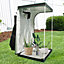 Hydroponic Mylar Indoor Plant GreenHouse Growing Tent with Observation Window 3.94ft W x 3.94ft D x 6.56ft H