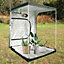 Hydroponic Mylar Indoor Plant GreenHouse Growing Tent with Observation Window 4.92 ft Wx4.92ft Dx6.56ft H