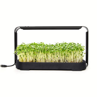 Hydroponics Growing System with Full Spectrum LED Light - Indoor Smart Garden Microgreen & Herb Germinator for Kitchen, Windowsill