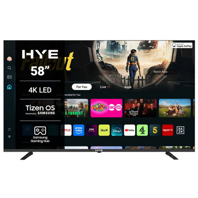 HYE 58 Inch 4K LED Tizen OS WiFi Frameless Smart TV - 58UHDS2048