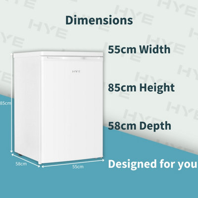 HYE 91 Litre 55cm Freezer - Under Counter - White - RF01UCFR91W01