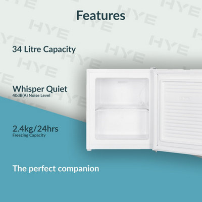 HYE Small Mini Freezer Table Top, 34L, White - RF01MBFR34W01