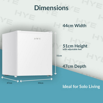 HYE Small Mini Freezer Table Top, 34L, White - RF01MBFR34W01