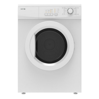 Sôlt SOLVTD7W 7Kg Vented Tumble Dryer – White – C Energy Rated – Freestanding Front Load Dryer With 15 Programmes, Reverse Tumble Action, Compact Size H82 X W60 X D55 Cm