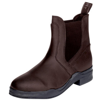 HyLAND Unisex Adult Waxy Leather Jodhpur Boots Brown (7 UK)