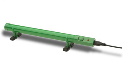 Hylite HHT305 Slimline Tubular Heater with Thermostat 500mm 55W Greenhouse & Shed Tube Ecoheater - Green