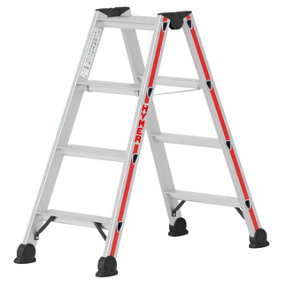 Hymer 4024 Double Sided Step Ladder - 2 x 4 Tread (2.42m)