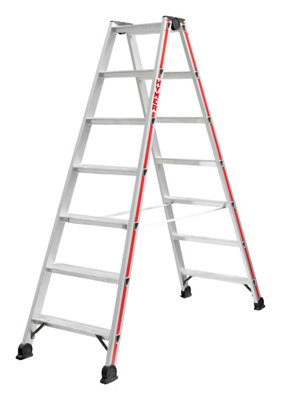 Hymer 4024 Double Sided Step Ladder - 2 x 7 Tread (3.12m)