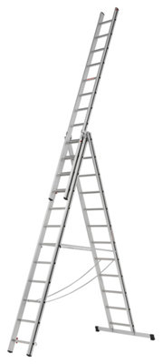Hymer Aluminium Combination Ladder Fixed Stabiliser Bar - 3x12 Rung - Made in Germany