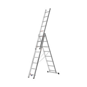 Hymer AluPro Black Line Combination Ladder Fixed Stabiliser Bar - 3x8 Rung (5.11m)