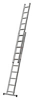 Hymer Black Line Square Rung Double Extension Ladder - 2x10 Rung (4.83m)
