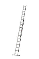 Hymer Black Line Square Rung Double Extension Ladder - 2x12 Rung (5.95m)