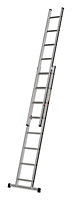 Hymer Black Line Square Rung Double Extension Ladder - 2x8 Rung (3.99m)