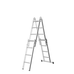 Hymer Black Line Telescopic Combination Ladder - 4x4 Rung (4.02m)