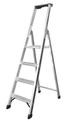 Hymer Blackline Platform Ladder Steps - 4 Tread (2.88m) | DIY at B&Q