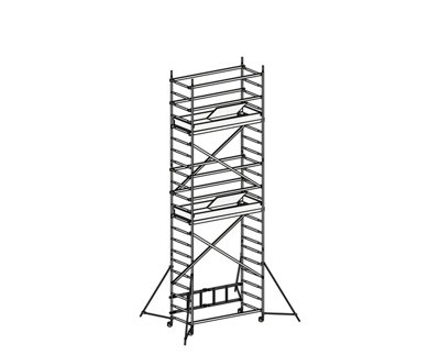 Hymer Concept Folding Scaffold Tower - Module 1+2+3 - 4.65m Platform Height (6.65m)