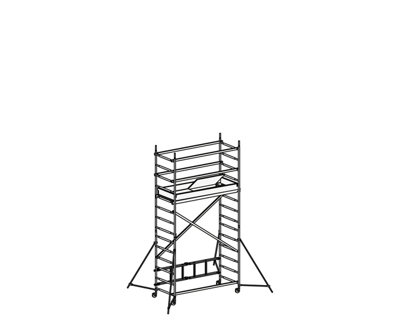 Hymer Folding Scaffold Tower - Module 1+2 - 2.65m Platform Height (4 ...