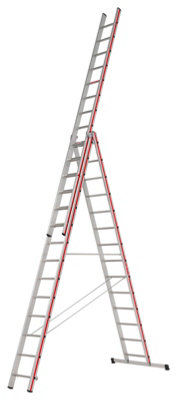 Hymer Red Line Combination Ladder - 3x14 Rung (9.72m)